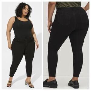 TORRID Bombshell Skinny Premium Stretch High Rise Jean Black Size 16
